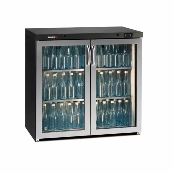 VITRINE MAXIGLASS NOVERTA, 250L, ENCAD. PTE INOX